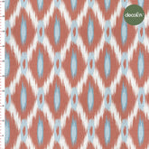 Two-Tone Ikat Patterned Digital Printed Fabric